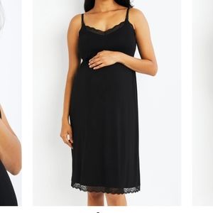 2/$20 EUC Pea in the Pod Nursing Gown Slip Nightie Dress Nightgown S